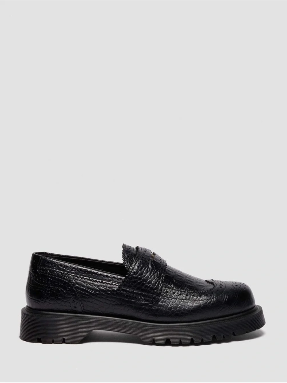 Dr. Martens PENTON EMBOSSED LEATHER BROGUE LOAFERS
